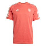 Mens Bayern Munich Adicolor Classics 3-Stripes Tee Red Jersey 2024/25
