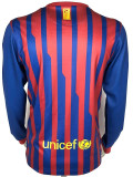 2011-2012  Barcelona Home Long Sleeve Retro Soccer Jersey