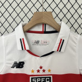 24-25 Sao Paulo Home Kids Soccer Jersey