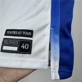 Mens Nike White France Basketball Player Jersey - Olympic Games 2024