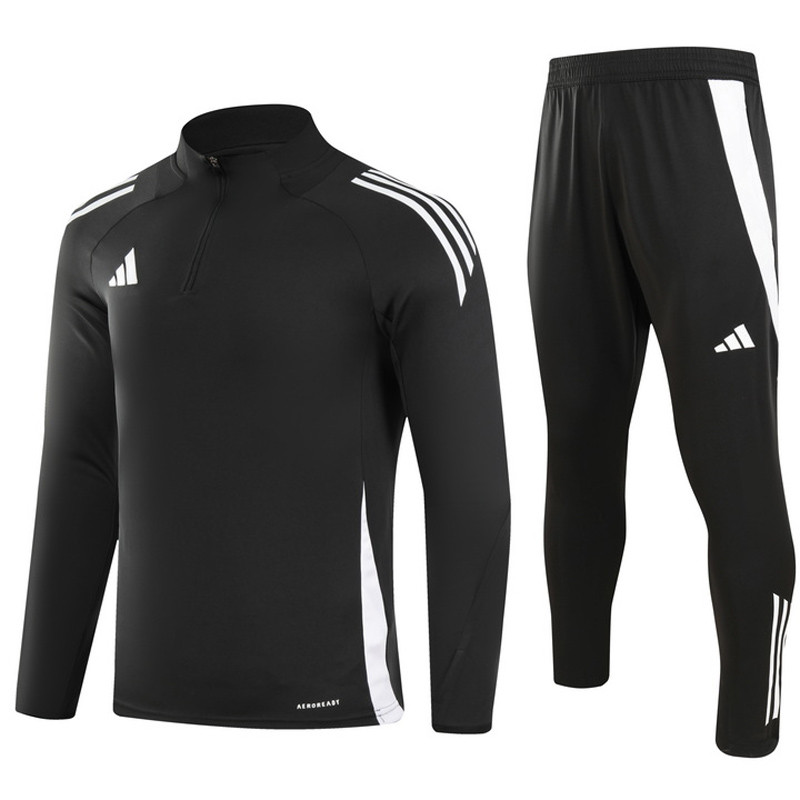 2024 AD Black Half Pull Tracksuit