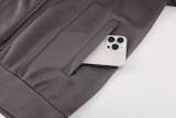 24-25 Mens Real Madrid  Grey Jacket Tracksuit #06