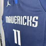20-21 Dallas Mavericks IRVING #11 Royal Blue Top Quality Hot Pressing NBA Jersey (Trapeze Edition)
