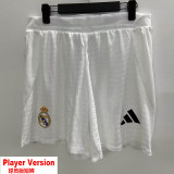 24-25 Real Madrid  Home Player Version Shorts Pants