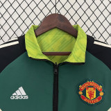 2024 Man Utd Black & Green Double Sided Windbreaker