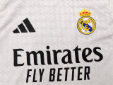24-25  Real Madrid Home Kids Player Version Soccer Jersey