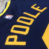 22-23 WARRIORS POOLE #3 Dark blue Top Quality Hot Pressing NBA Jersey (Trapeze Edition)