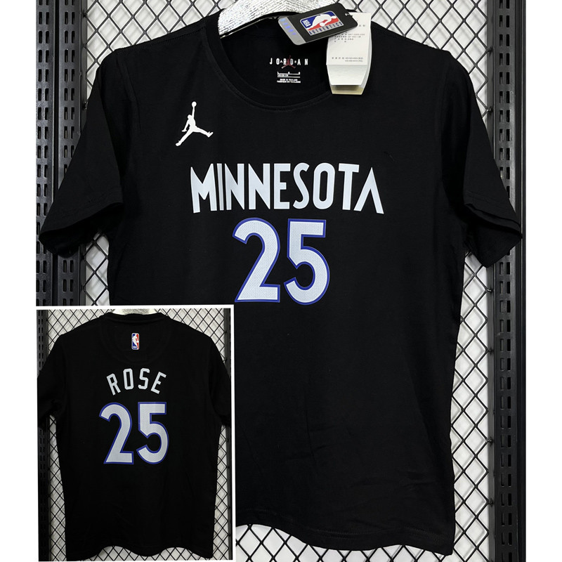 T160 Jordan ROSE #1 Black High Quality Casual T-Shirt