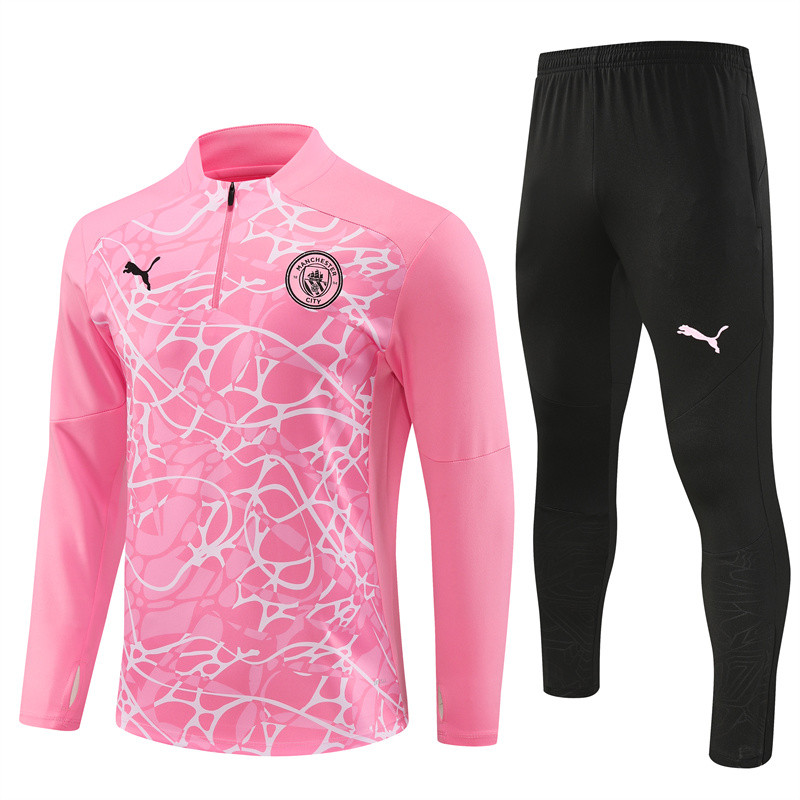 Mens Manchester City Training Suit Pink 2024/25