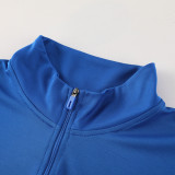 2024 AD Fancy Blue Half Pull Tracksuit
