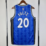 23-24 Magic FULTZ #20 Dark Blue Top Quality Hot Pressing NBA Jersey (Retro Logo)(V领)