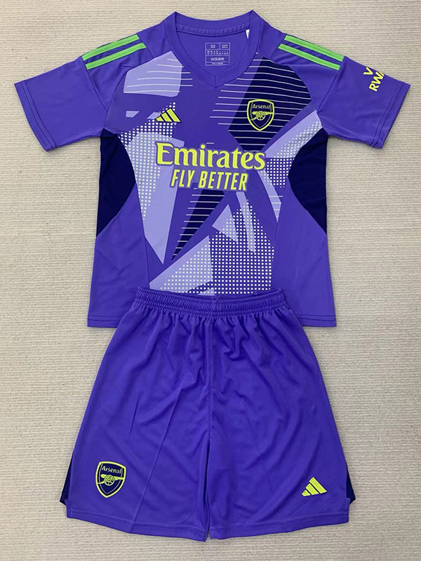 24-25 ARS Purple GoalKeeper Kids Soccer Jersey