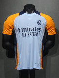 Mens Real Madrid Pre-Match Light Blue Authentic Jersey 2024/25 - Match