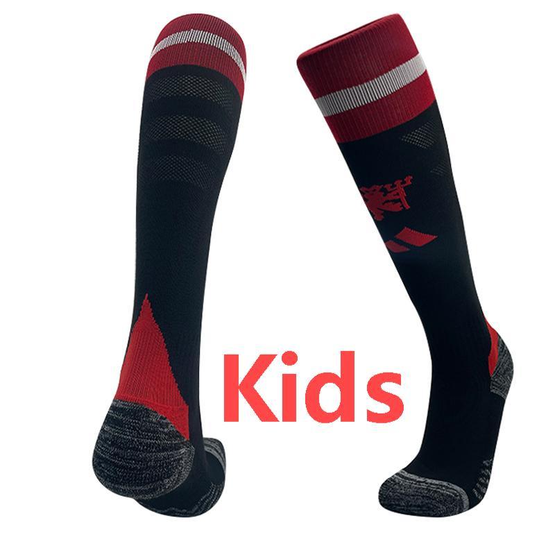 24-25 Man Utd Home Black Kids Socks