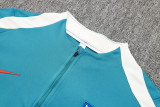 24-25  Atletico Madrid  Lake blue Half Pull Tracksuit