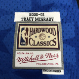 2001 Magic MCGRADY #01 Blue Retro Top Quality Hot Pressing NBA Jersey