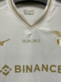 2023 Lazio White Coppa Italia 10th Anniversary Fans Soccer Jersey