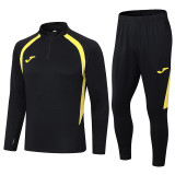 2024 JOM Black Half Pull Tracksuit
