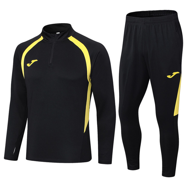 2024 JOM Black Half Pull Tracksuit