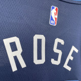 22-23 Timberwolves ROSE #25 Blue Top Quality Hot Pressing NBA Jersey