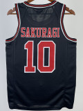2023 SHOHOKU SAKURAGI #10 Black Top Quality Hot Pressing NBA Jersey
