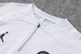 23-24 PSG Light Gray Half Pull Tracksuit