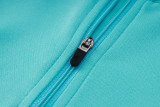2024 JOM Light blue Half Pull Tracksuit