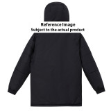 23-24 Belgium White Hooded Cotton Coat Black Edge