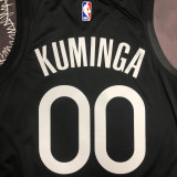 2020 Warriors KUMINGA #00 Black Grey Top Quality Hot Pressing NBA Jersey