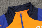 24-25 JUV Orange Kids Half Pull Tracksuit