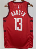 2018-19 ROCKETS HARDEN #13 Red Retro Top Quality Hot Pressing NBA Jersey