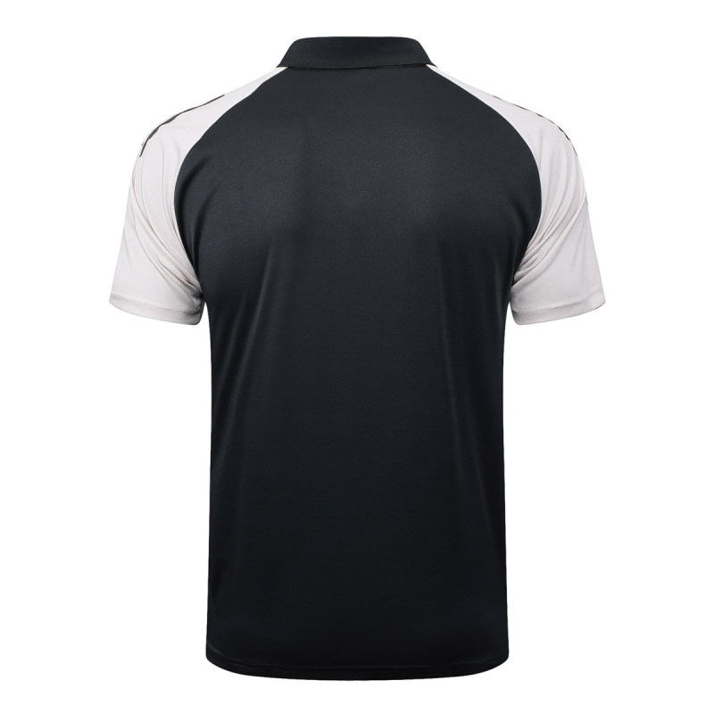 Mens Real Madrid Polo Shirt Dark Grey 2024/25