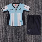 Kids Retro Argentina Maradona Jersey 2001