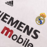 2004-2005 Real Madrid   Home Retro Soccer Jersey