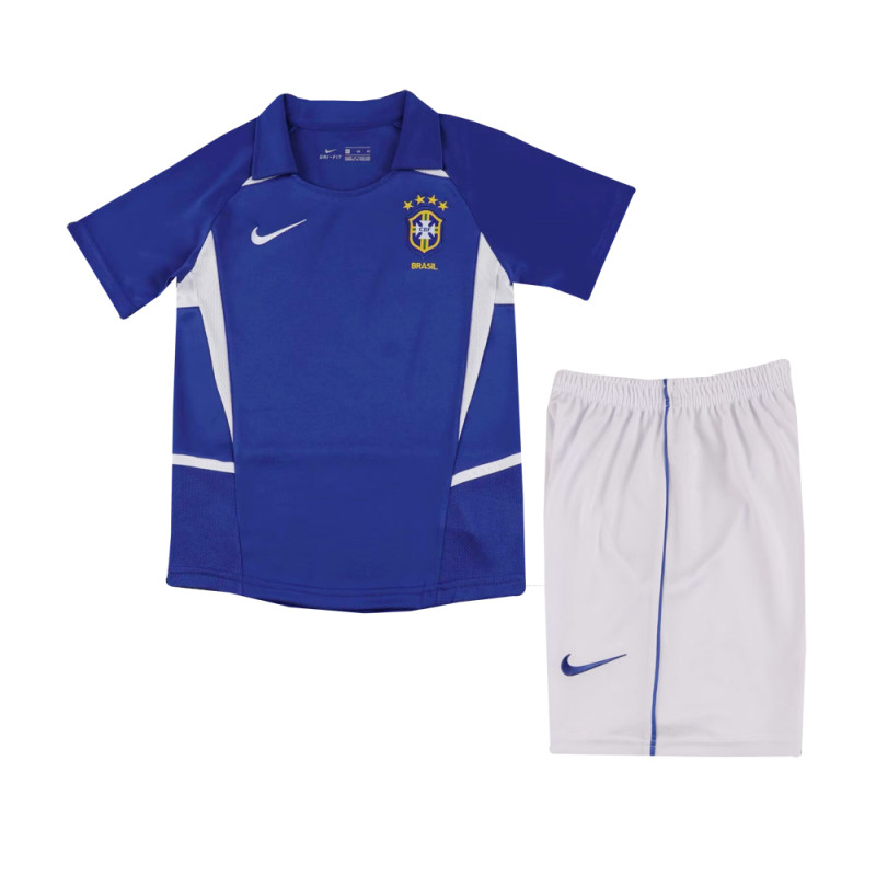 Kids Retro Brazil Away Jersey 2002