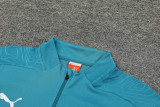 24-25 Marseille Lake blue Half Pull Tracksuit
