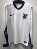 24-25 England Home Long Sleeve Soccer Jersey
