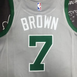 CELTICS BROWN #7 Gray Top Quality Hot Pressing NBA Jersey