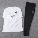 23-24 PSG Light Gray Half Pull Tracksuit