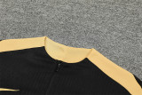 Mens Barcelona Training Suit Black - Gold 2024/25