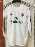 2013-2014  Real Madrid Home Long Sleeve Retro Soccer Jersey