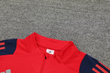 24-25 Man Utd Red Half Pull Tracksuit