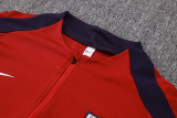 24-25 England Jujube Red Kids Half Pull Tracksuit (童装)(半拉链)