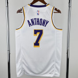 22-23 Lakers ANTHONY #7 White Top Quality Hot Pressing NBA Jersey(圆领)