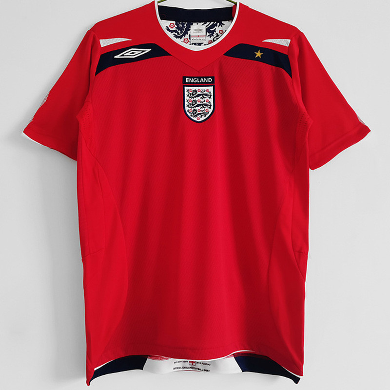 2008 England Away Retro Soccer Jersey