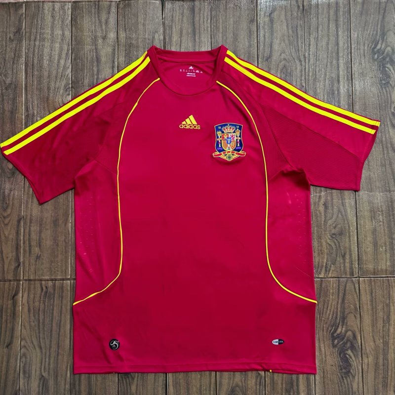 Mens Spain Retro Home Jersey 2008
