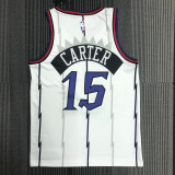 Raptors CARTER #15 White Retro Top Quality Hot Pressing NBA Jersey
