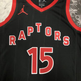 22-23 RAPTORS CARTER #15 Black red Top Quality Hot Pressing NBA Jersey (Trapeze Edition)