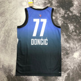 2023 ALL STAR DONCIC #77 Blue Top Quality Hot Pressing NBA Jersey