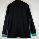 2017-2018 Real Madrid Away Long Sleeve Retro Soccer Jersey